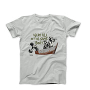 Banksy We're All In The Same Boat 2021 T-shirt - Street, Pop & Media Art - Harvey Ltd