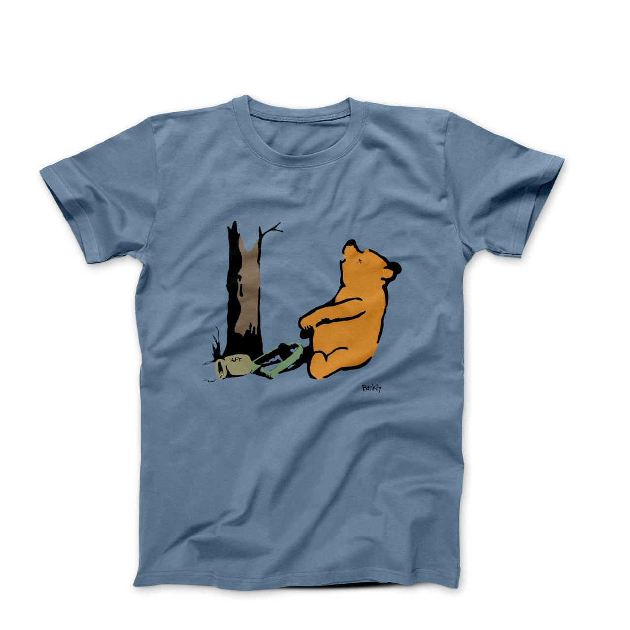 Banksy Winnie Caught in a Money Jar Street Art T-shirt - Street, Pop & Media Art - Harvey Ltd
