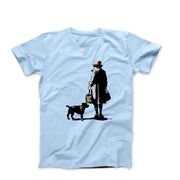 Banksy Woman and Dog Street Art T-shirt - Street, Pop & Media Art - Harvey Ltd