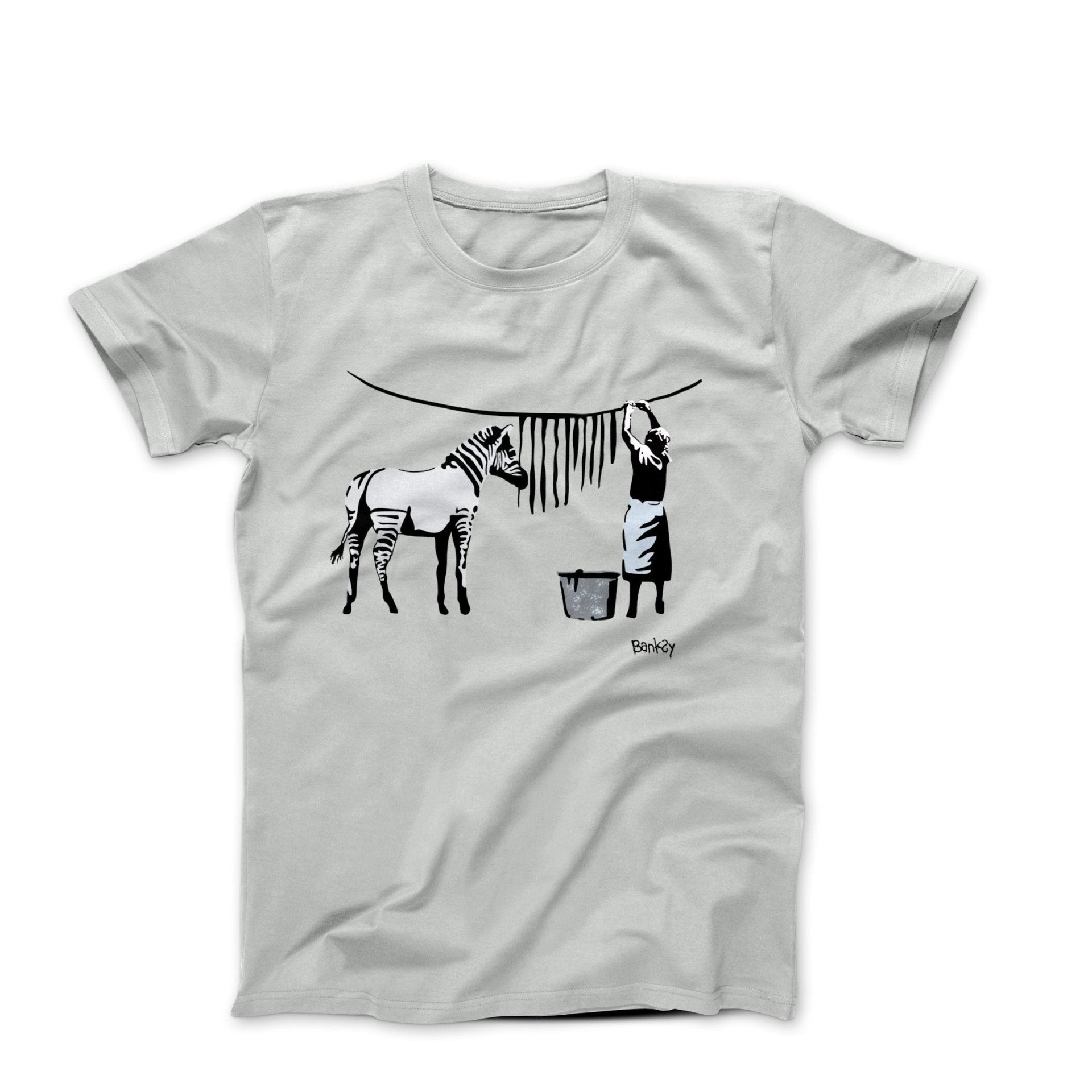 Banksy Zebra Stripes (2008) Graffiti T-shirt - Street, Pop & Media Art - Harvey Ltd