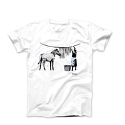 Banksy Zebra Stripes (2008) Graffiti T-shirt - Street, Pop & Media Art - Harvey Ltd