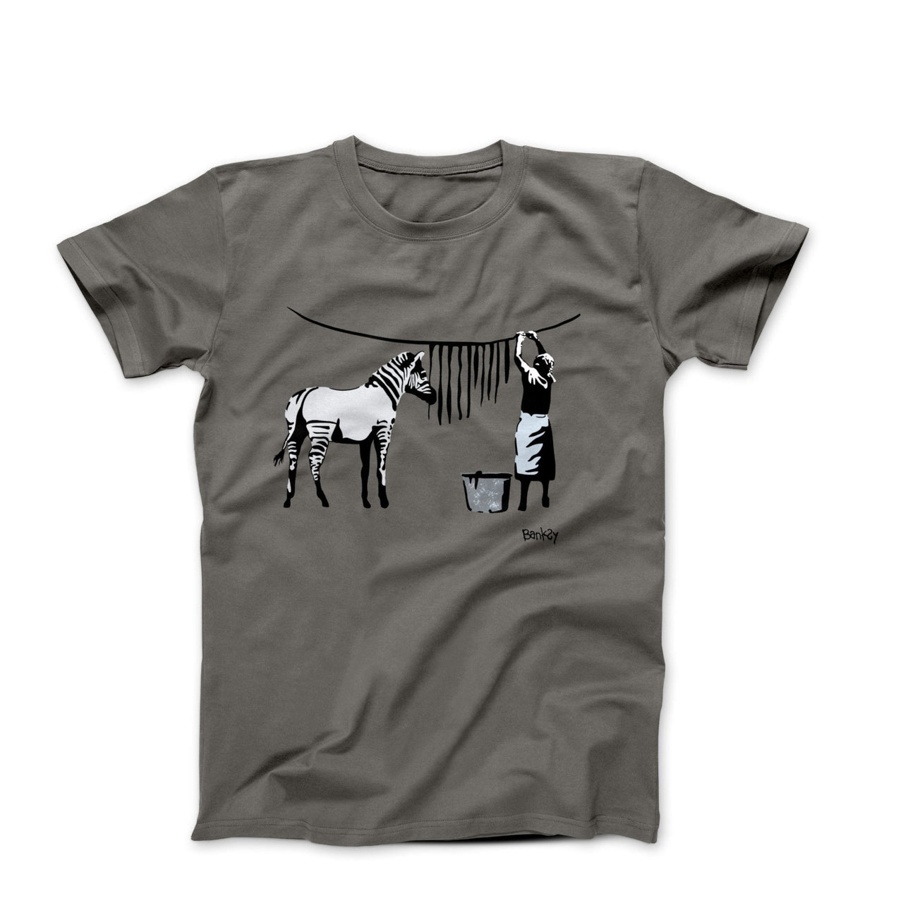 Banksy Zebra Stripes (2008) Graffiti T-shirt - Street, Pop & Media Art - Harvey Ltd