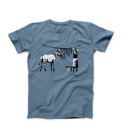 Banksy Zebra Stripes (2008) Graffiti T-shirt - Street, Pop & Media Art - Harvey Ltd