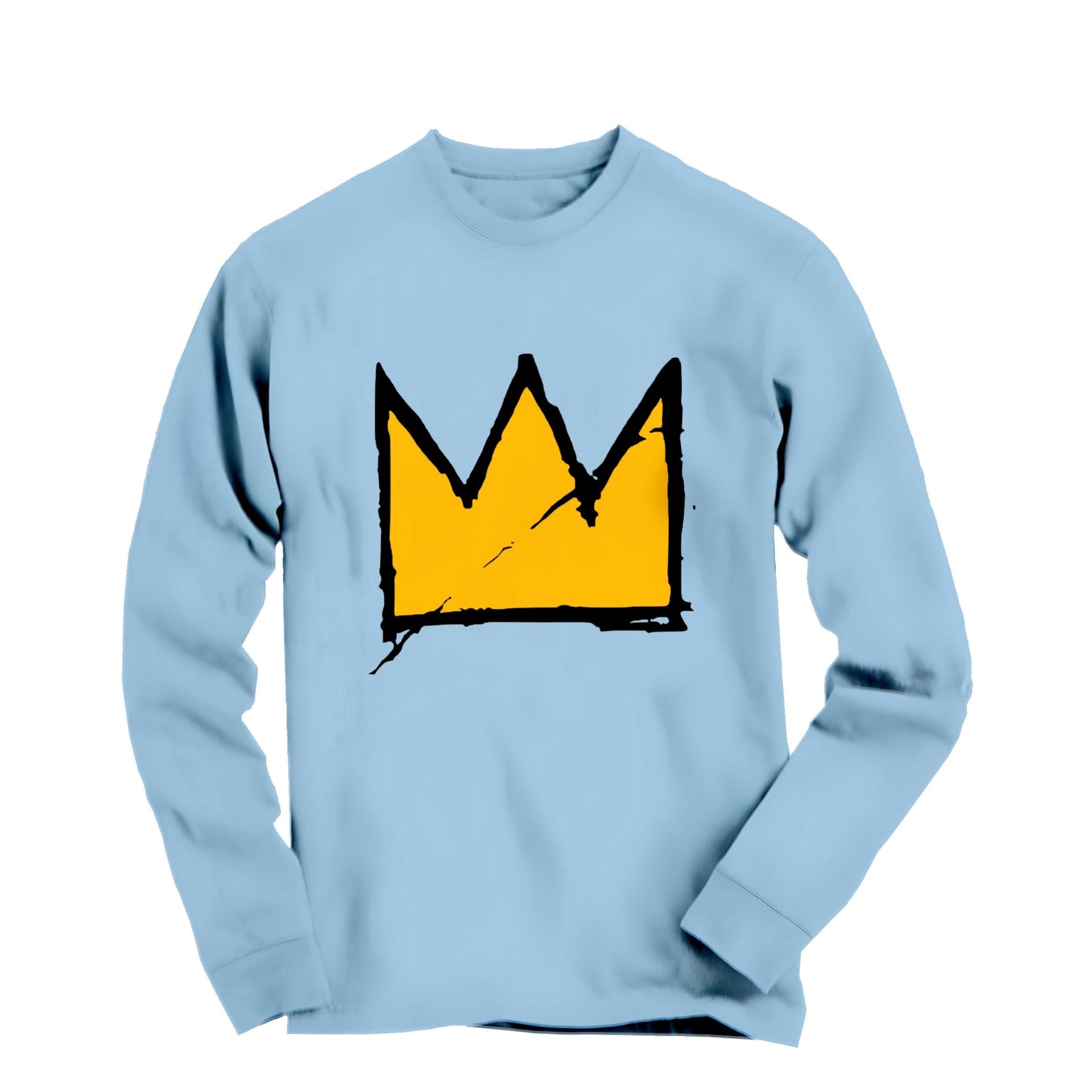 Basquiat Crown Graffiti Art Long Sleeve Tee - Long - sleeve - Harvey Ltd