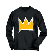 Basquiat Crown Graffiti Art Long Sleeve Tee - Long - sleeve - Harvey Ltd