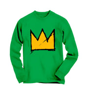 Basquiat Crown Graffiti Art Long Sleeve Tee - Long - sleeve - Harvey Ltd