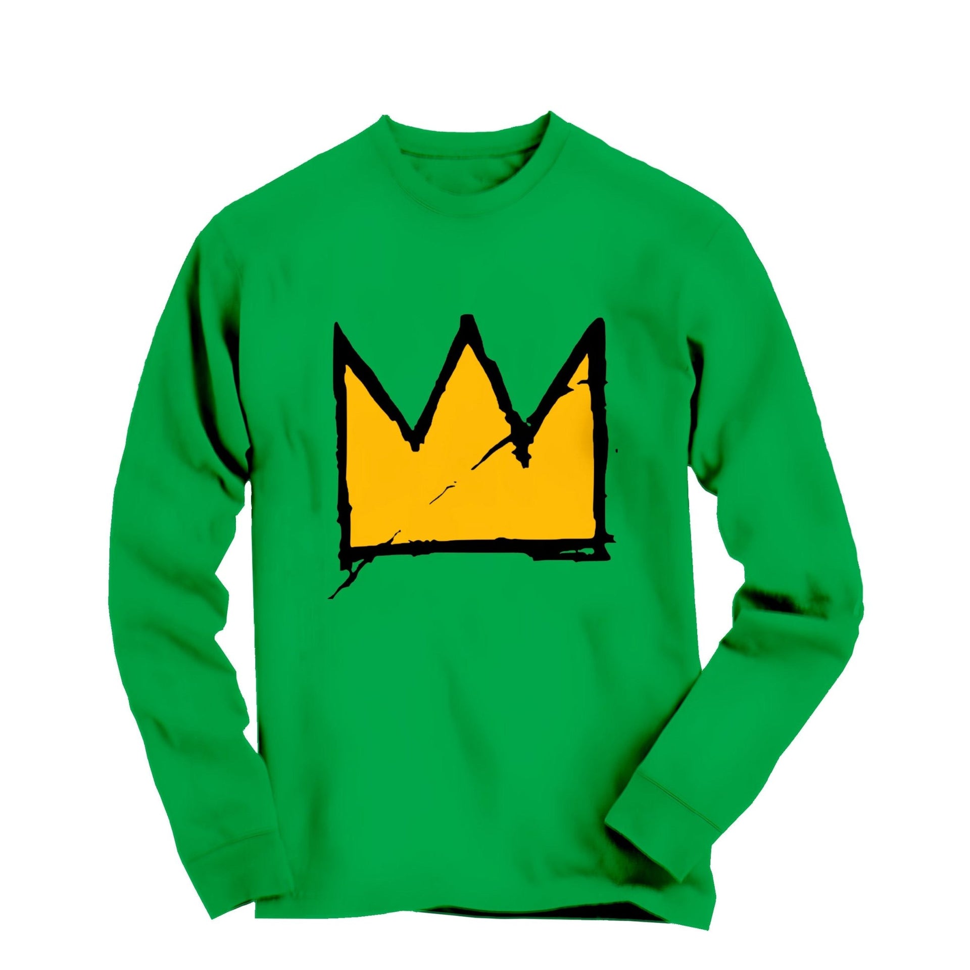 Basquiat Crown Graffiti Art Long Sleeve Tee - Long - sleeve - Harvey Ltd