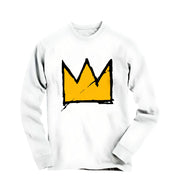 Basquiat Crown Graffiti Art Long Sleeve Tee - Long - sleeve - Harvey Ltd