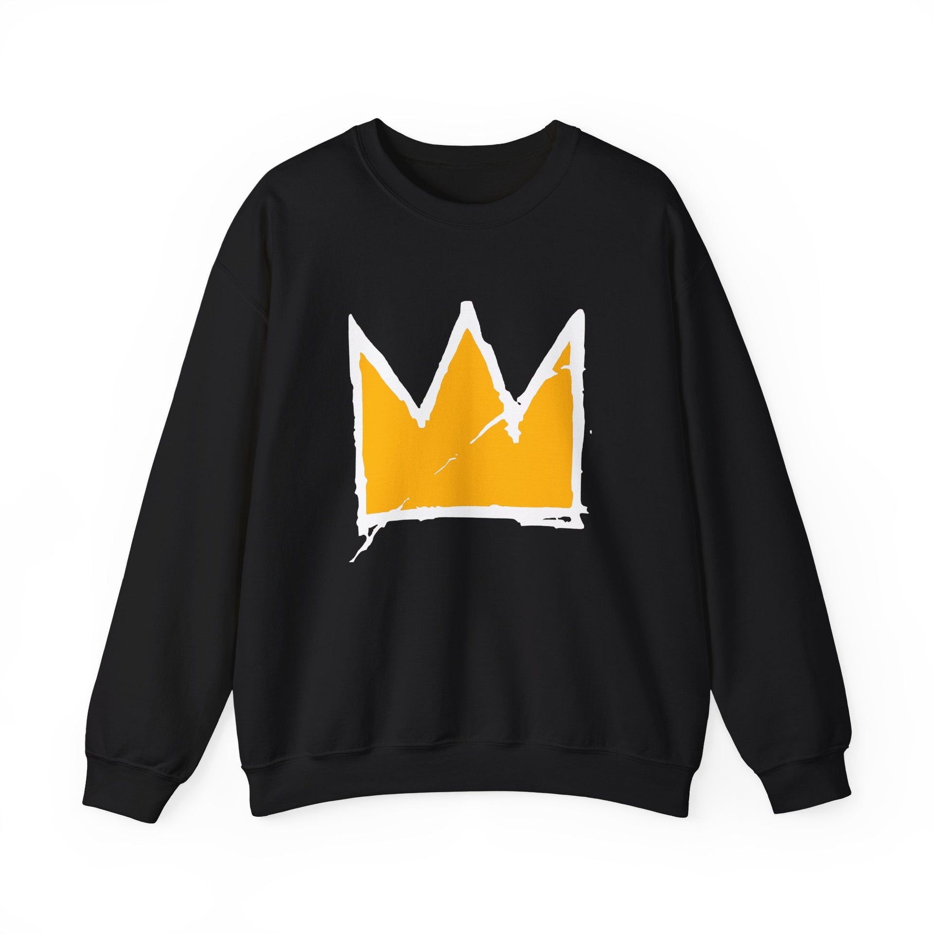 Basquiat Crown Graffiti Artwork Sweatshirt - Clothing - Harvey Ltd