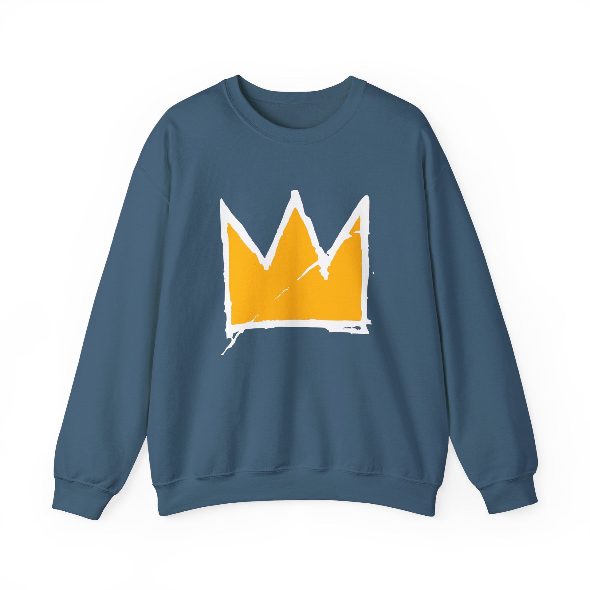 Basquiat Crown Graffiti Artwork Sweatshirt - Clothing - Harvey Ltd