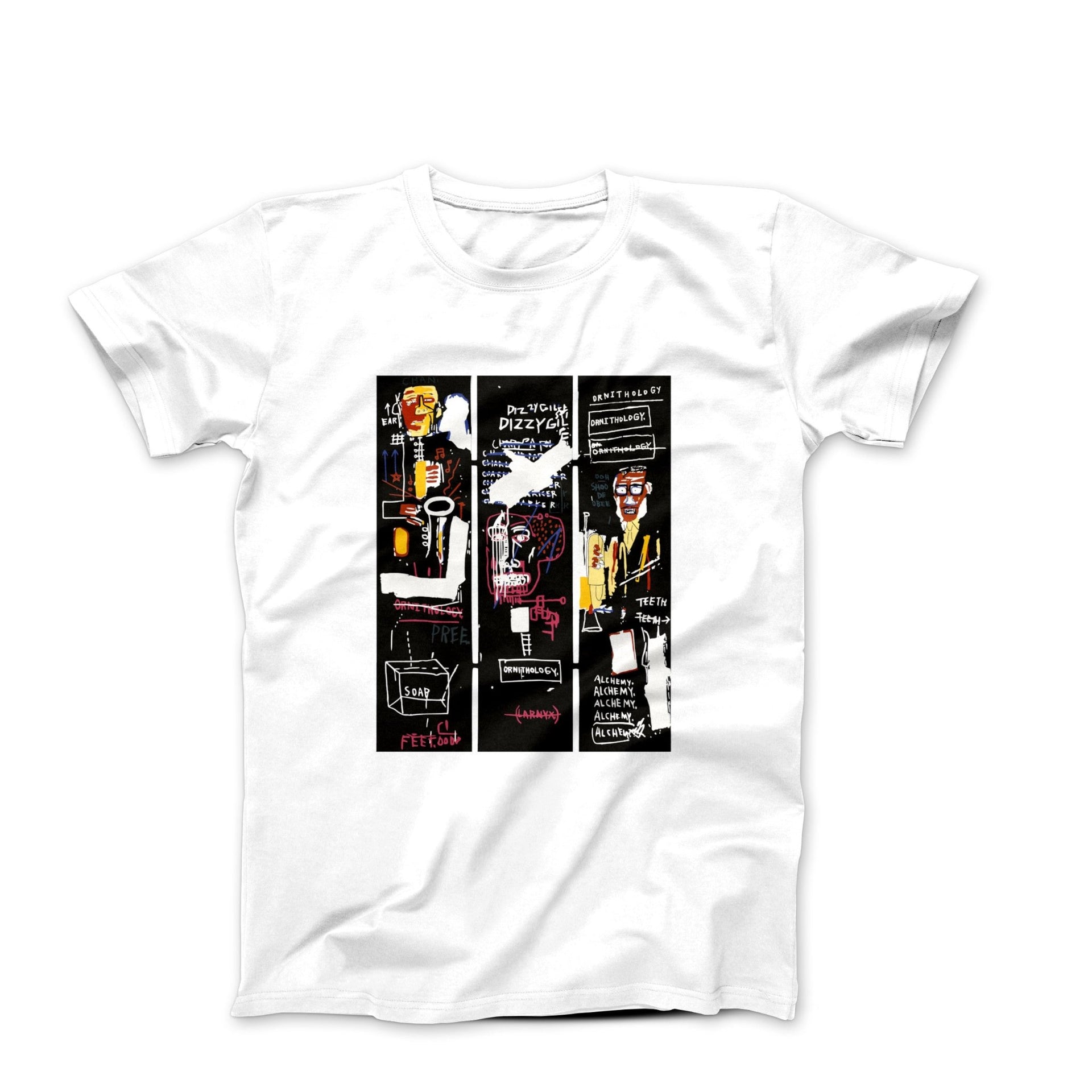 Basquiat Horn Players (1983) Street Art T - shirt - Clothing - Harvey Ltd