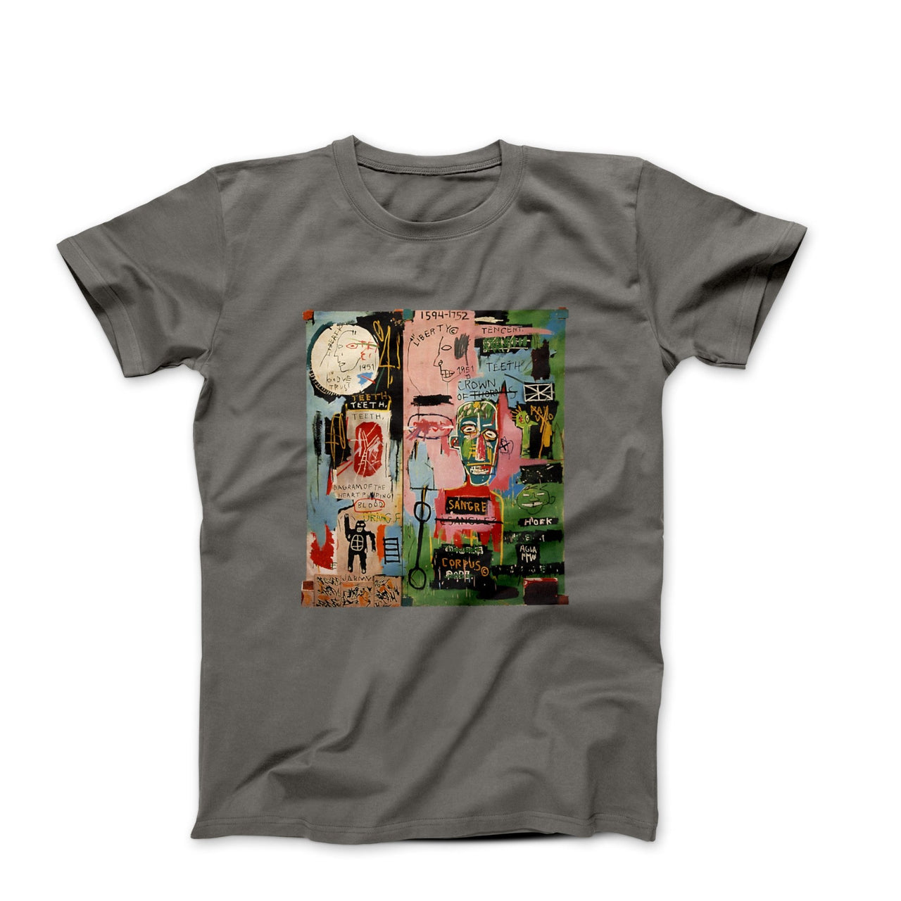 Basquiat In Italian (1983) Street Art T - Shirt - Clothing - Harvey Ltd