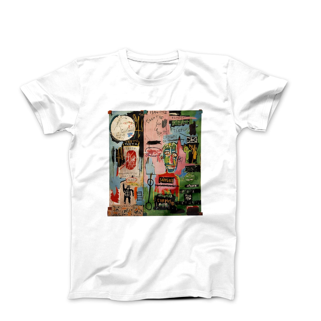 Basquiat In Italian (1983) Street Art T - Shirt - Clothing - Harvey Ltd