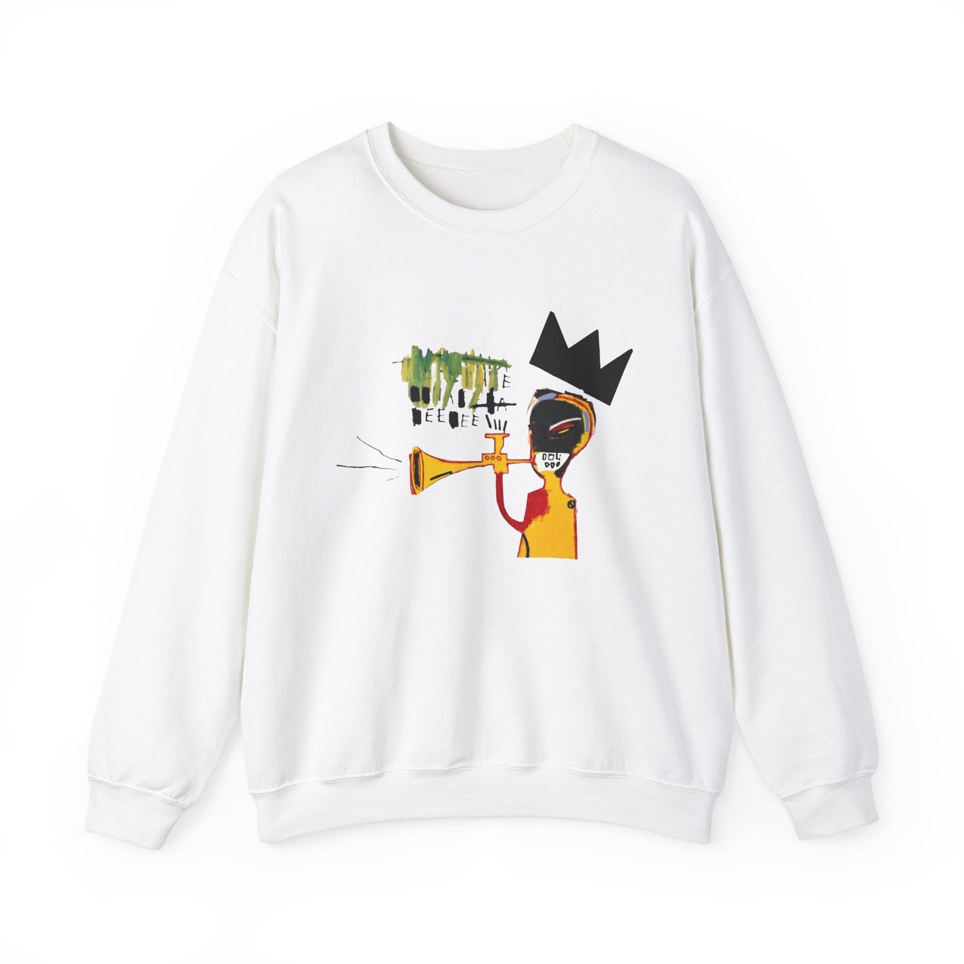 Basquiat Trumpet (1984) Artwork Sweatshirt - Clothing - Harvey Ltd