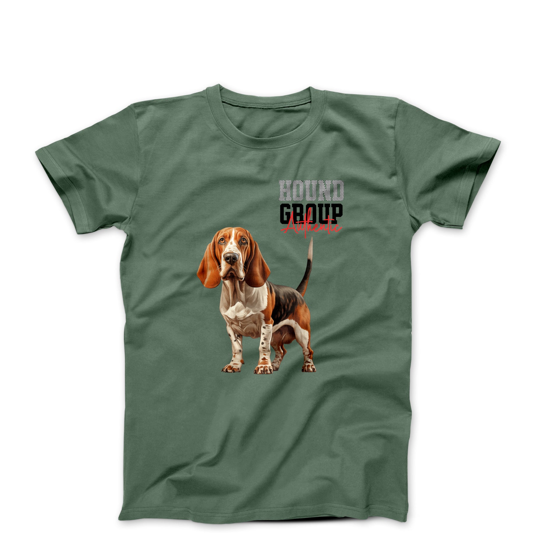 Basset Hound Illustration T-shirt - Pets - Harvey Ltd