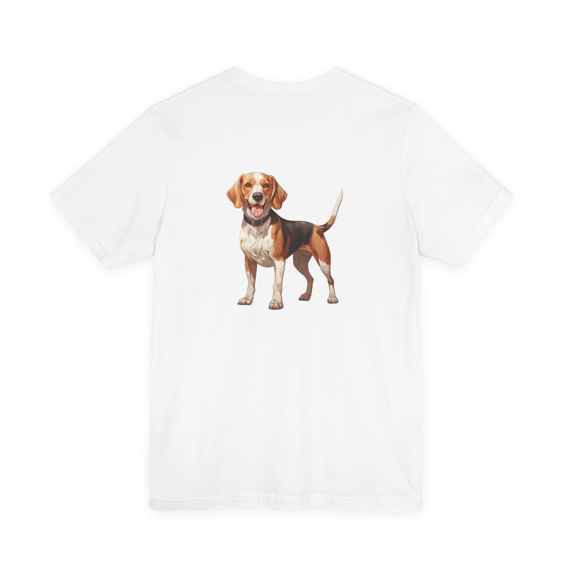Beagle Illustration Front & Back Printed T-shirt - Pets & Animals - Harvey Ltd