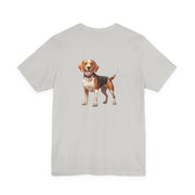 Beagle Illustration Front & Back Printed T-shirt - Pets & Animals - Harvey Ltd
