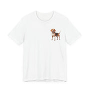 Beagle Illustration Front & Back Printed T-shirt - Pets & Animals - Harvey Ltd