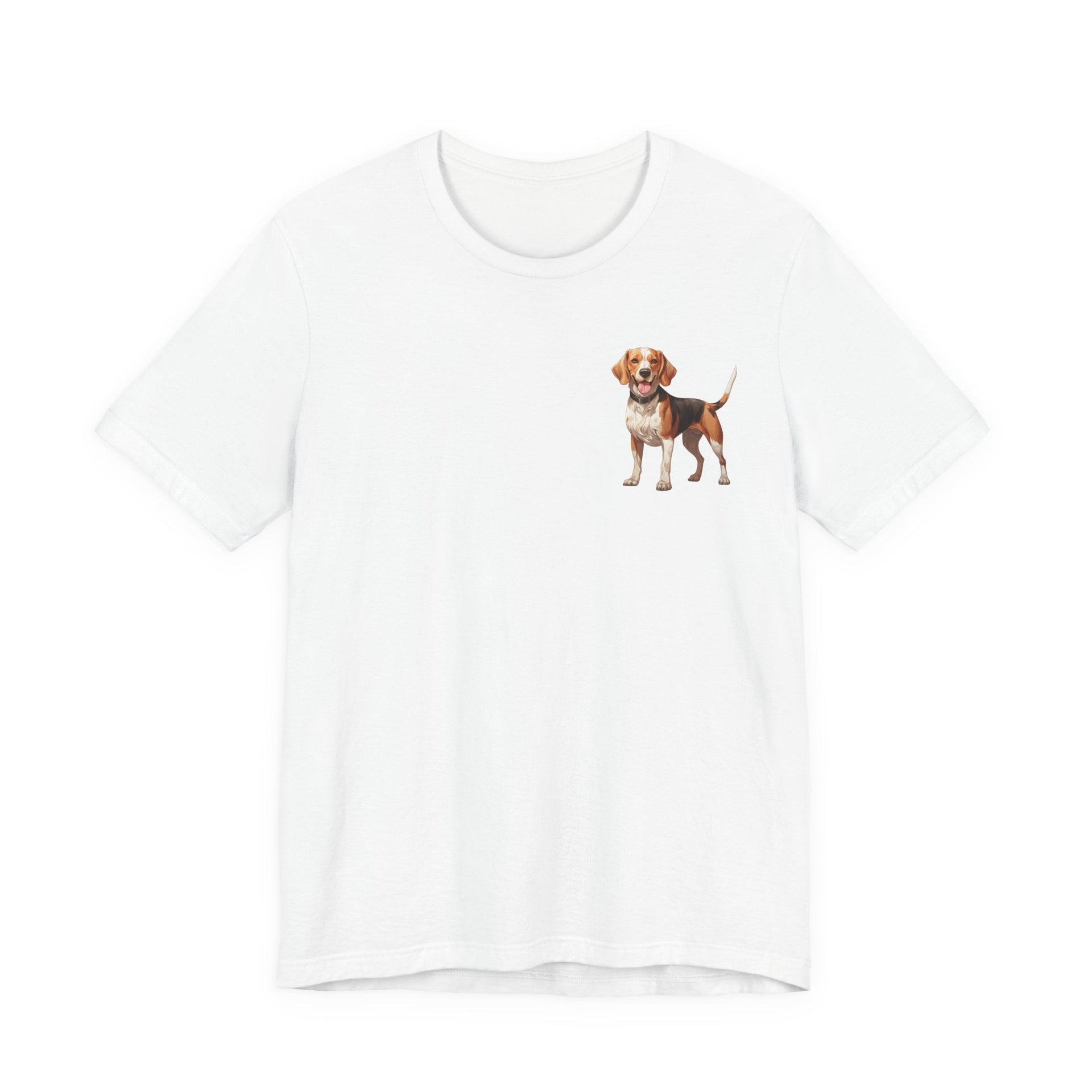 Beagle Illustration Front & Back Printed T-shirt - Pets & Animals - Harvey Ltd