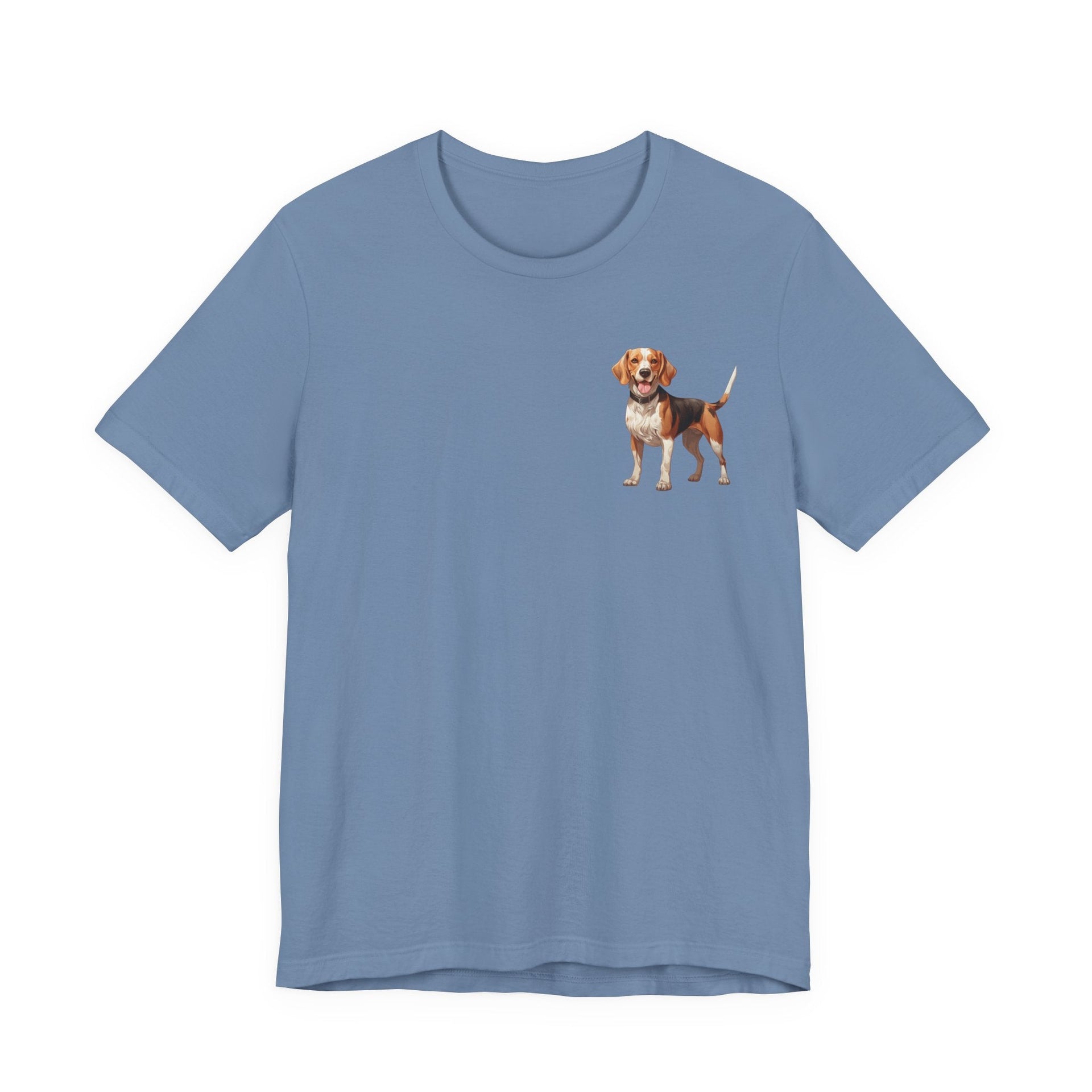 Beagle Illustration Front & Back Printed T-shirt - Pets & Animals - Harvey Ltd