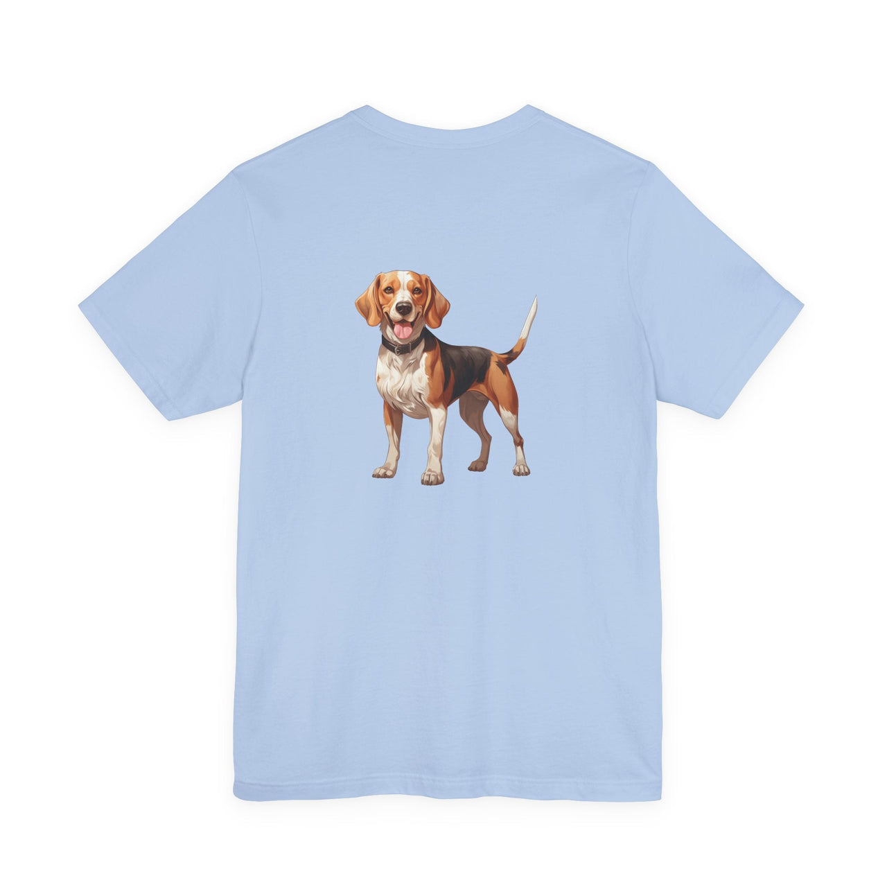 Beagle Illustration Front & Back Printed T-shirt - Pets & Animals - Harvey Ltd