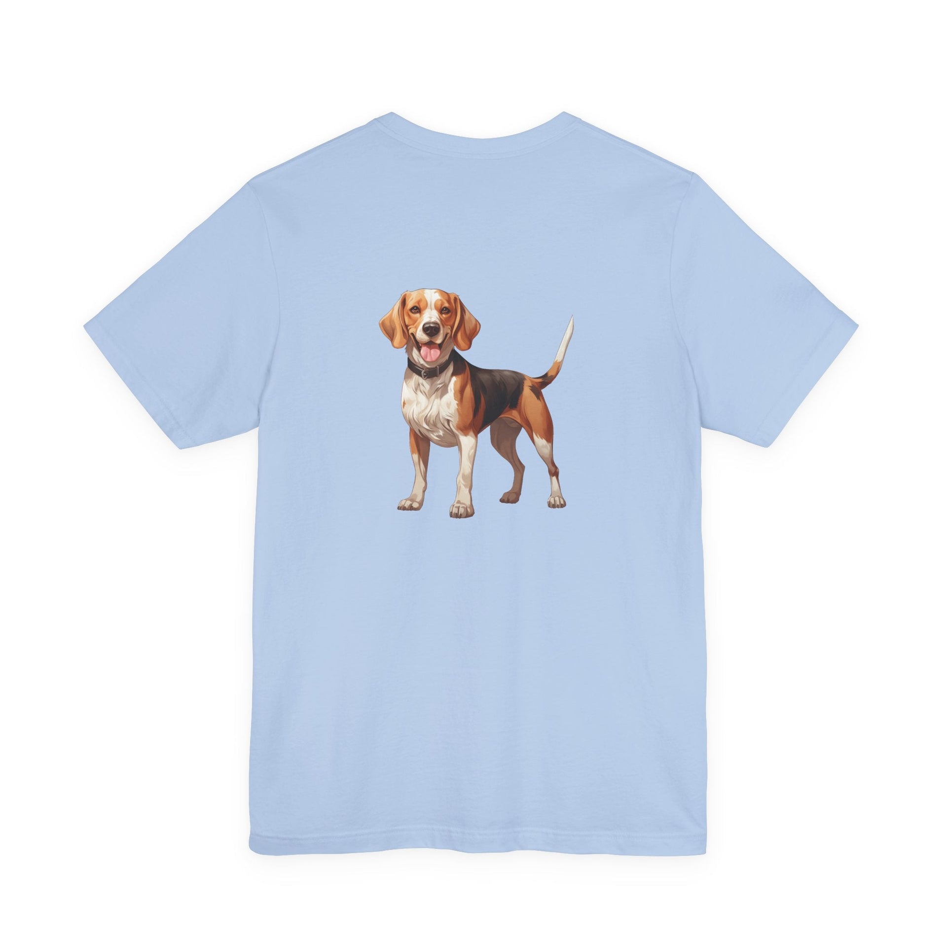 Beagle Illustration Front & Back Printed T-shirt - Pets & Animals - Harvey Ltd