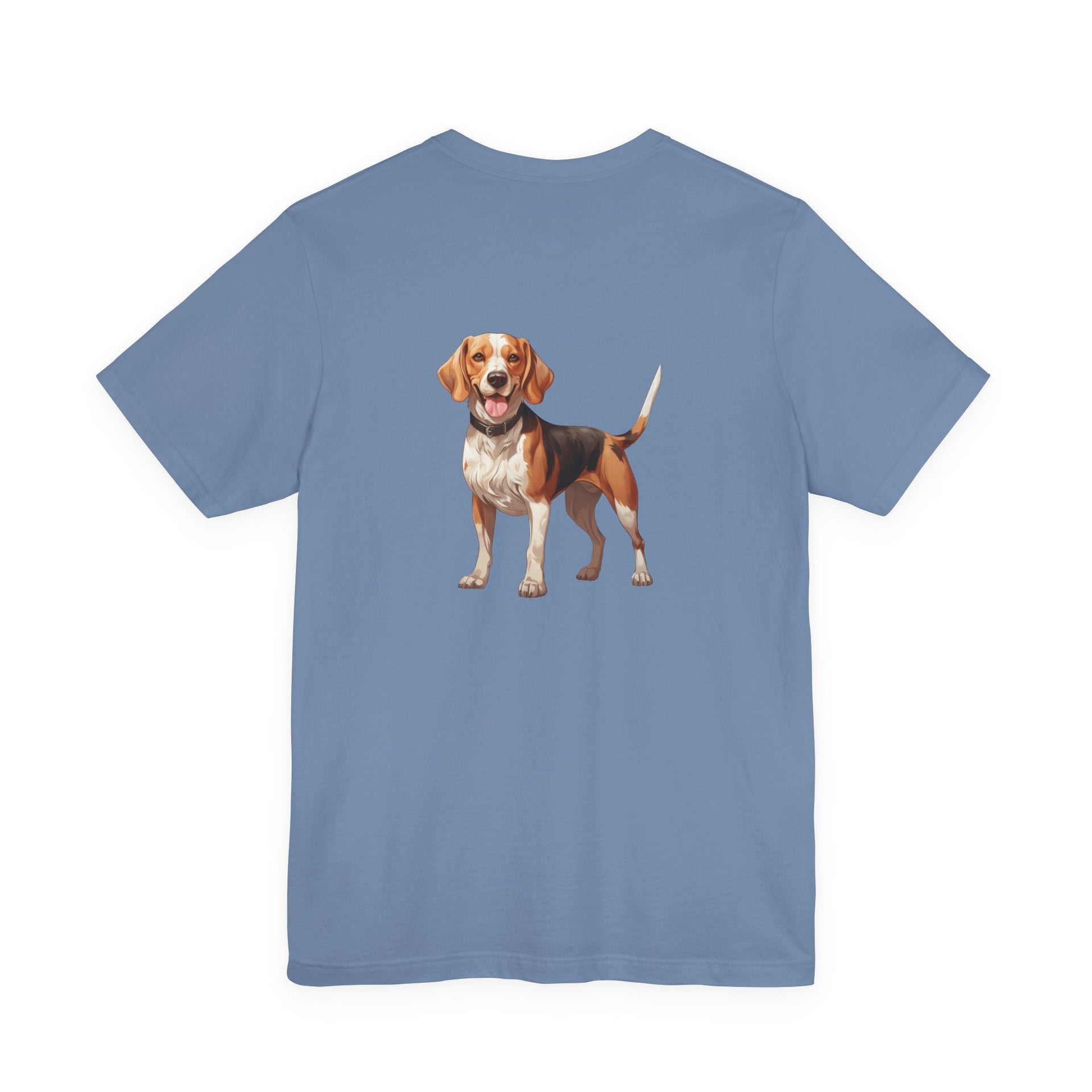 Beagle Illustration Front & Back Printed T-shirt - Pets & Animals - Harvey Ltd