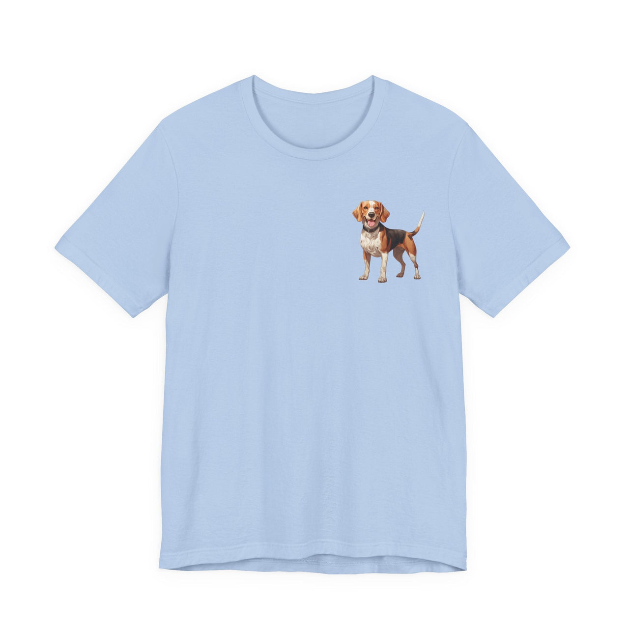 Beagle Illustration Front & Back Printed T-shirt - Pets & Animals - Harvey Ltd