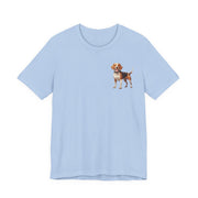 Beagle Illustration Front & Back Printed T-shirt - Pets & Animals - Harvey Ltd