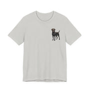 Black Labrador Retriever Front & Back Printed T-shirt - Pets & Animals - Harvey Ltd