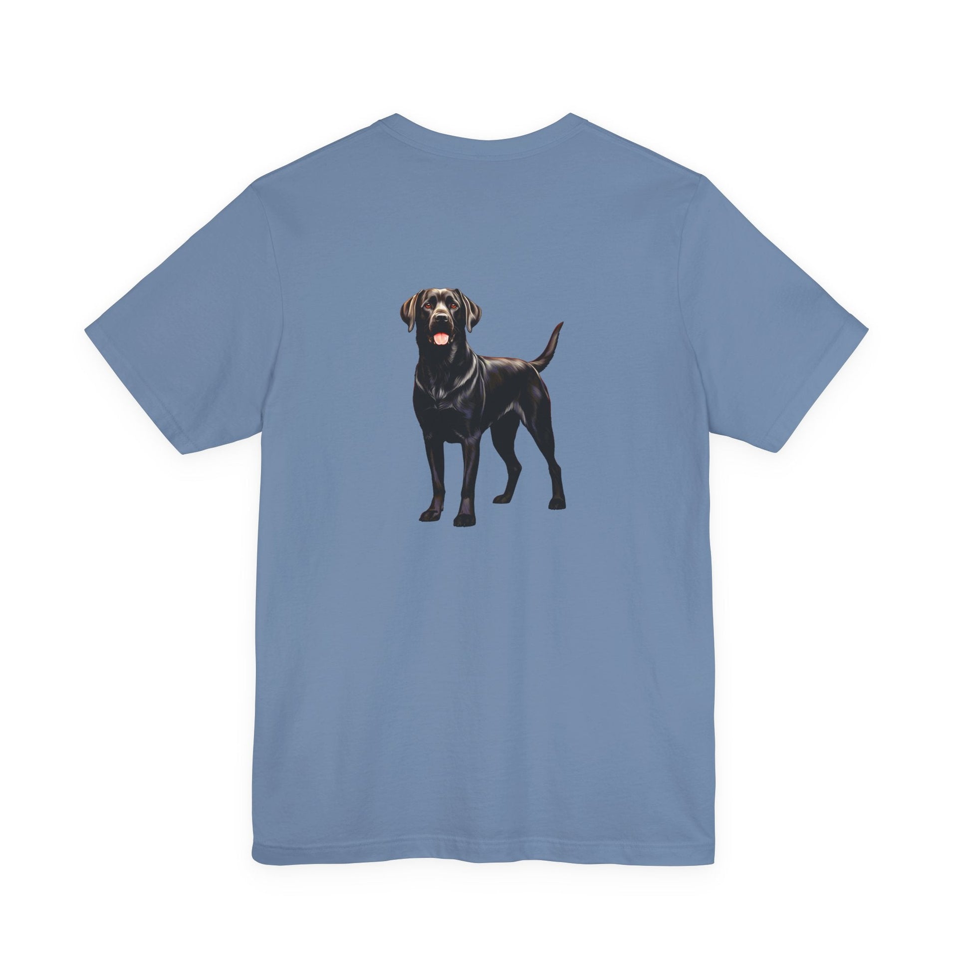 Black Labrador Retriever Front & Back Printed T-shirt - Pets & Animals - Harvey Ltd