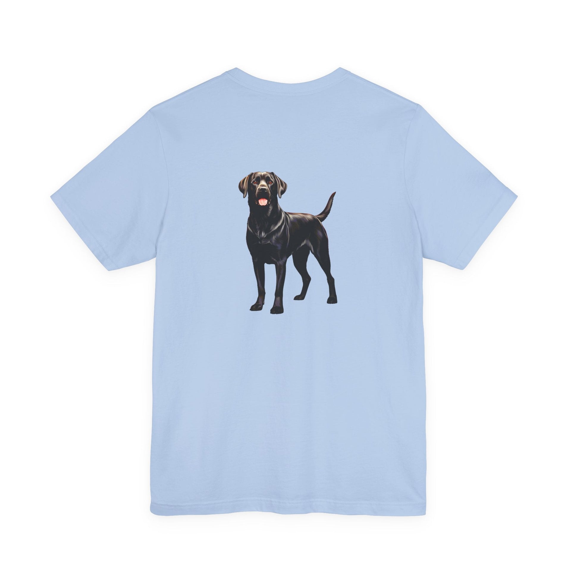 Black Labrador Retriever Front & Back Printed T-shirt - Pets & Animals - Harvey Ltd