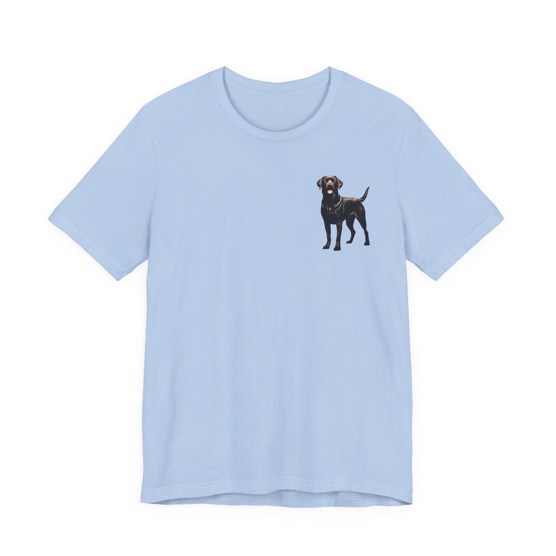 Black Labrador Retriever Front & Back Printed T-shirt - Pets & Animals - Harvey Ltd
