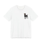 Black Labrador Retriever Front & Back Printed T-shirt - Pets & Animals - Harvey Ltd