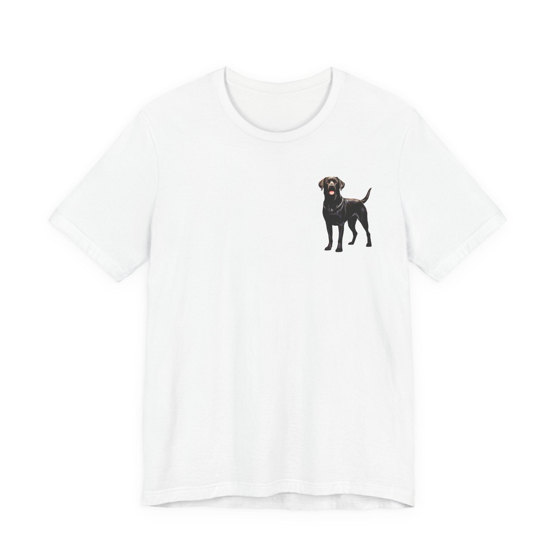 Black Labrador Retriever Front & Back Printed T-shirt - Pets & Animals - Harvey Ltd
