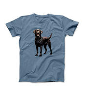 Black Labrador Retriever Illustration T-shirt - Pets & Animals - Harvey Ltd