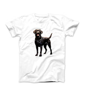 Black Labrador Retriever Illustration T-shirt - Pets & Animals - Harvey Ltd