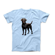 Black Labrador Retriever Illustration T-shirt - Pets & Animals - Harvey Ltd