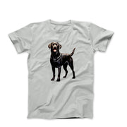Black Labrador Retriever Illustration T-shirt - Pets & Animals - Harvey Ltd