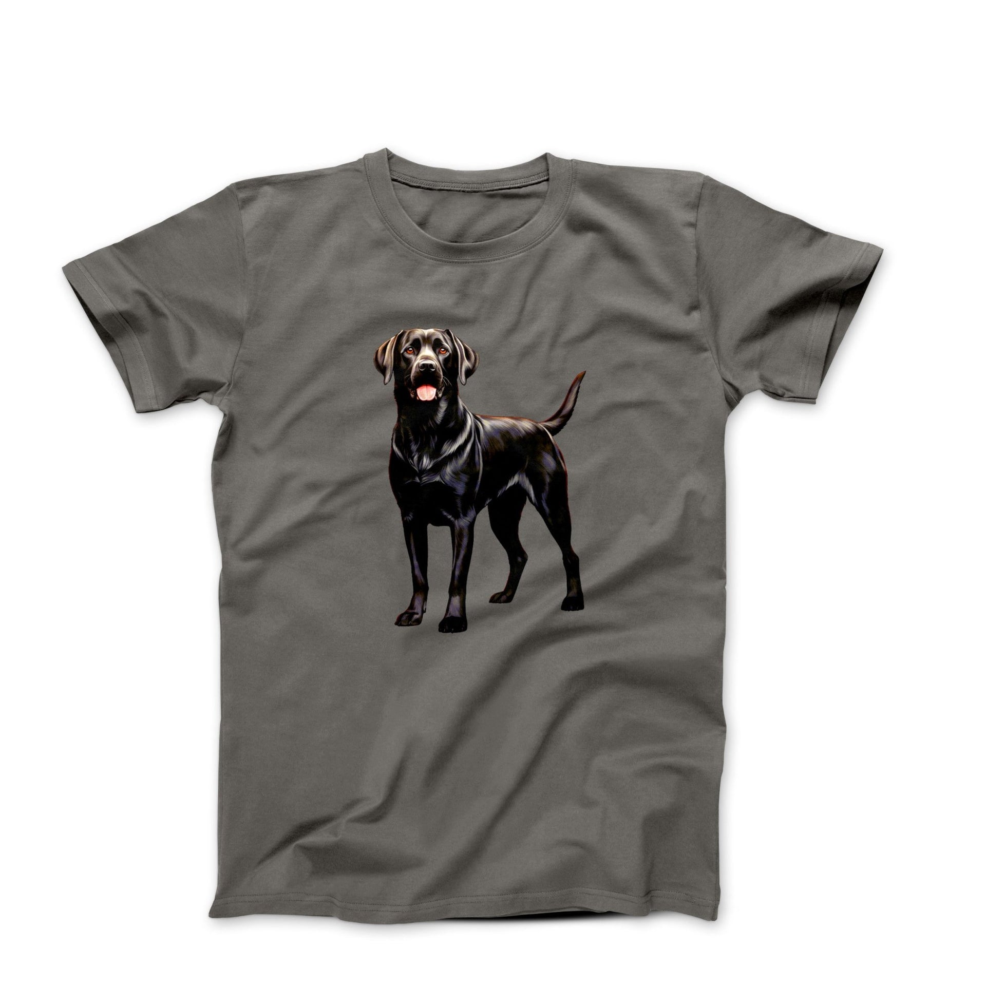 Black Labrador Retriever Illustration T-shirt - Pets & Animals - Harvey Ltd