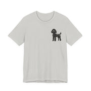 Black Poodle Front & Back Printed T-shirt - Pets & Animals - Harvey Ltd
