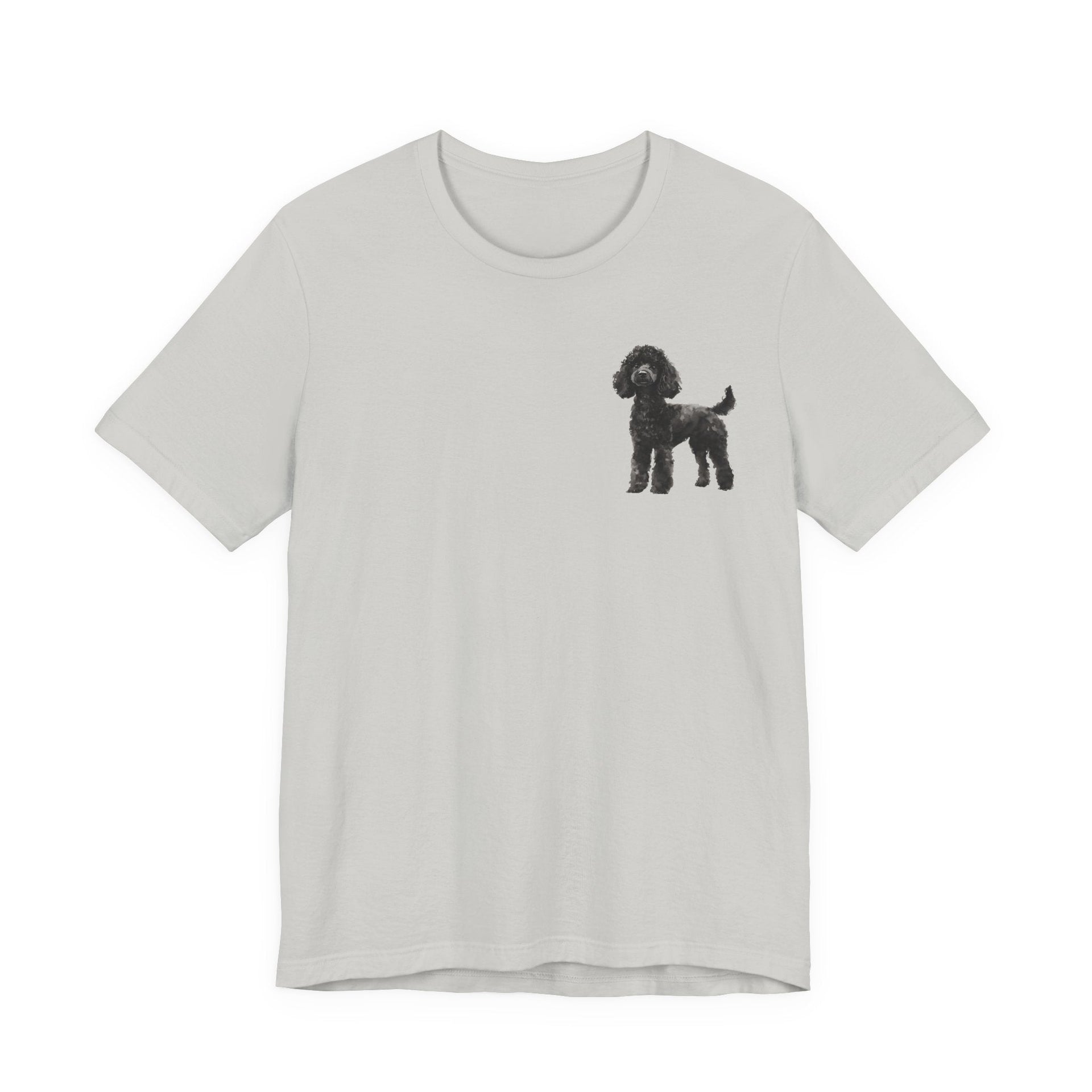 Black Poodle Front & Back Printed T-shirt - Pets & Animals - Harvey Ltd