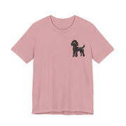 Black Poodle Front & Back Printed T-shirt - Pets & Animals - Harvey Ltd