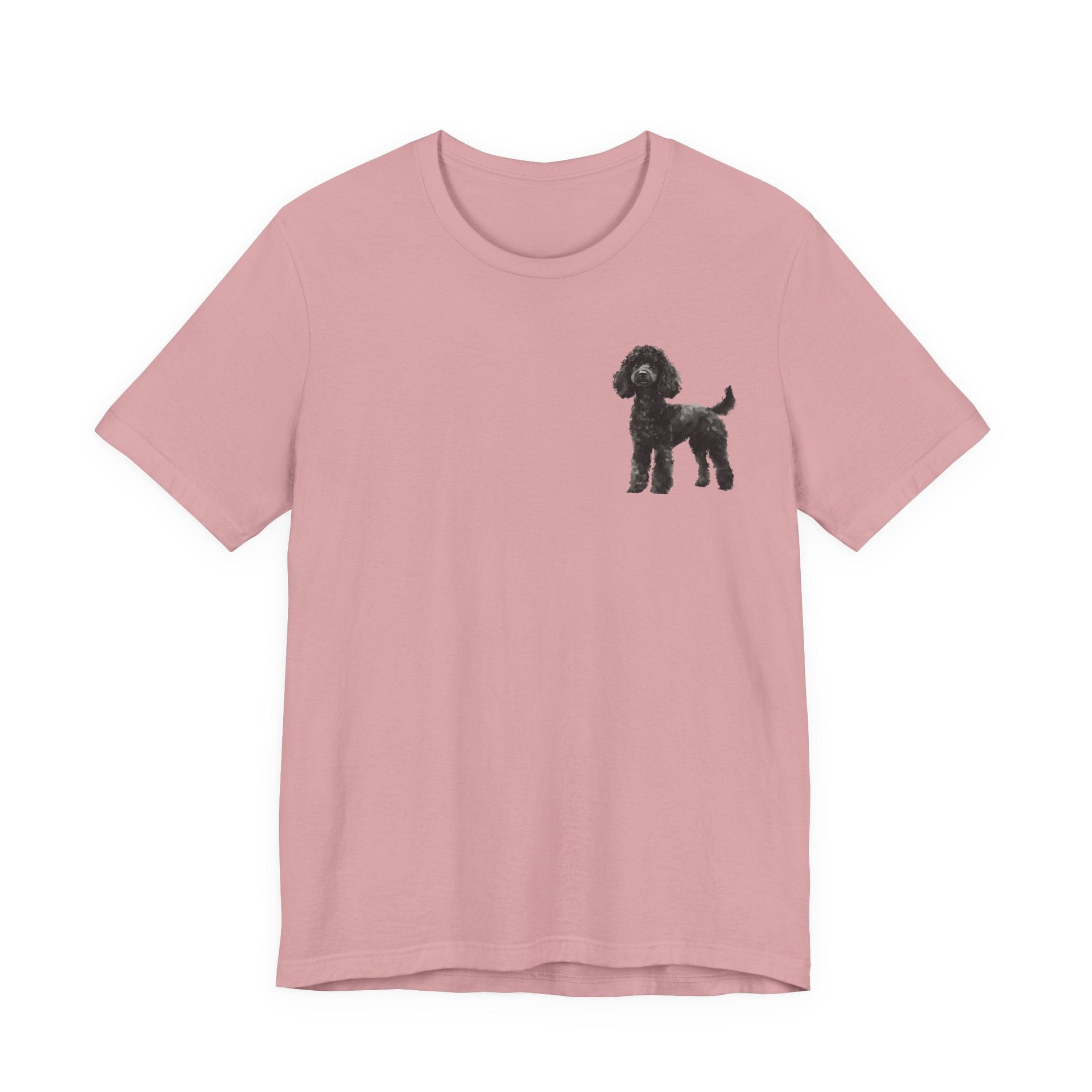 Black Poodle Front & Back Printed T-shirt - Pets & Animals - Harvey Ltd