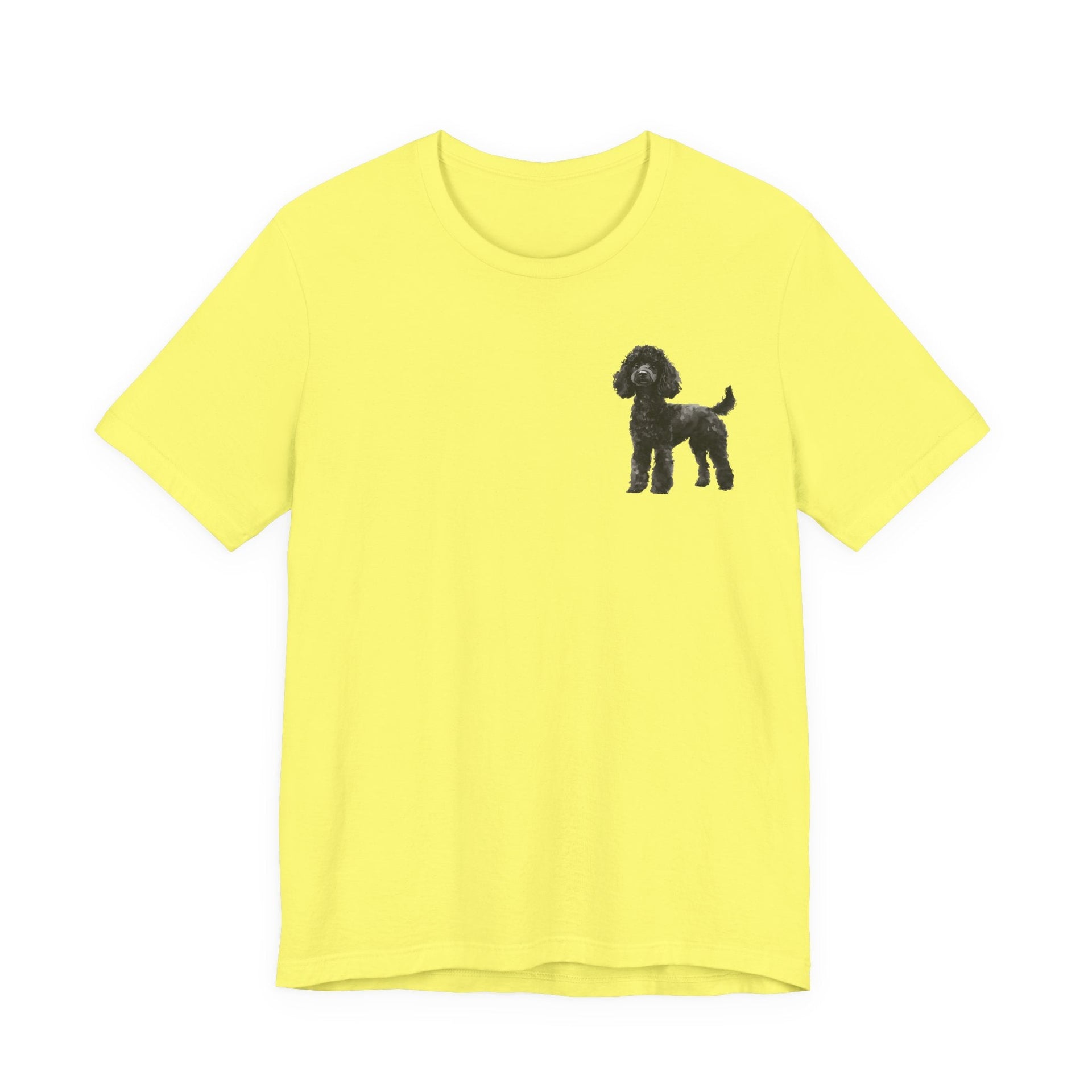 Black Poodle Front & Back Printed T-shirt - Pets & Animals - Harvey Ltd