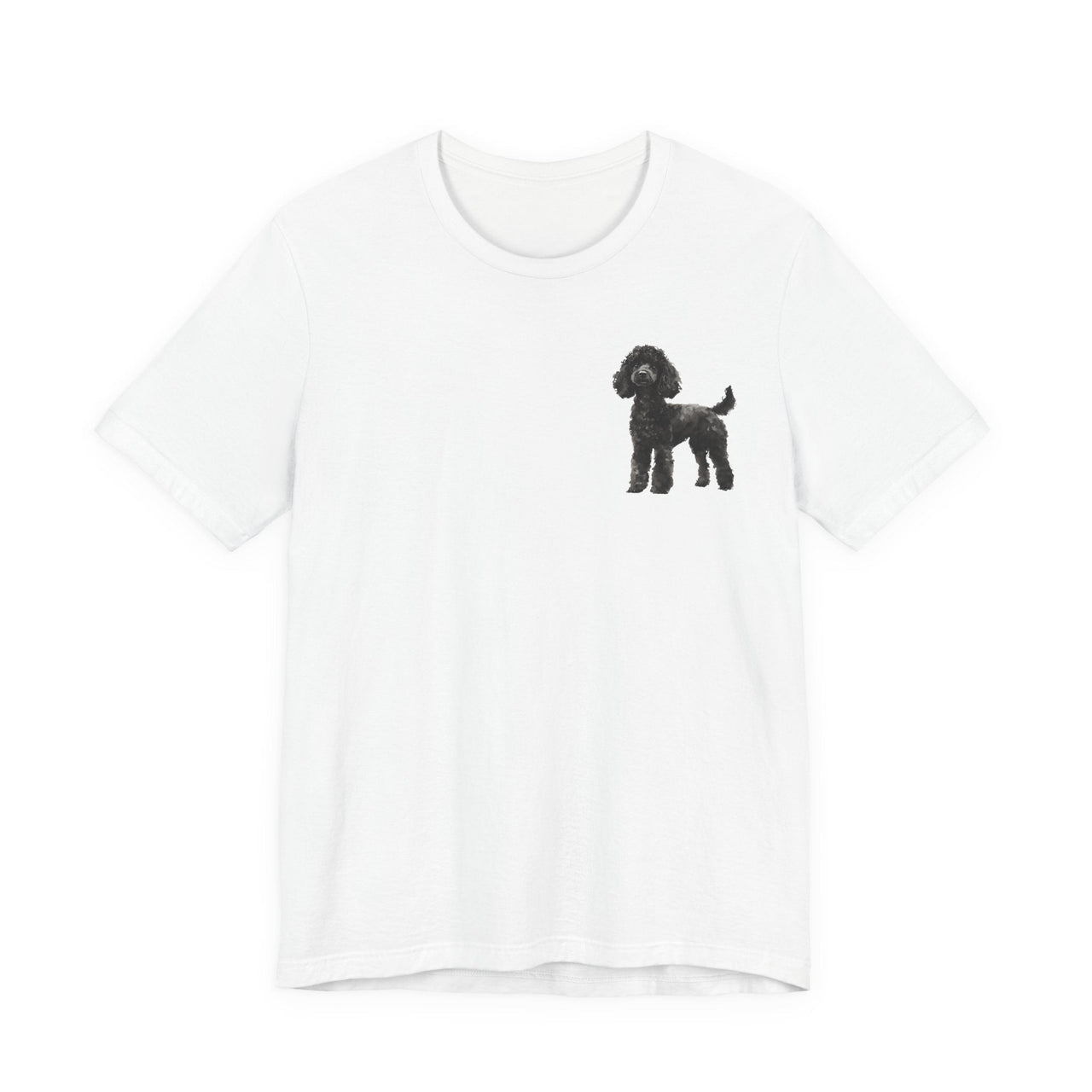 Black Poodle Front & Back Printed T-shirt - Pets & Animals - Harvey Ltd