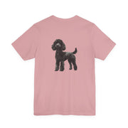 Black Poodle Front & Back Printed T-shirt - Pets & Animals - Harvey Ltd