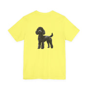 Black Poodle Front & Back Printed T-shirt - Pets & Animals - Harvey Ltd