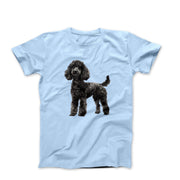 Black Poodle Illustration T-shirt - Pets & Animals - Harvey Ltd