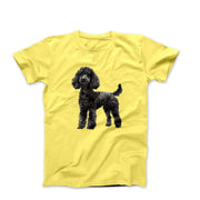 Black Poodle Illustration T-shirt - Pets & Animals - Harvey Ltd